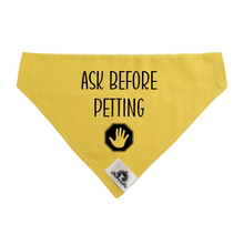 Charger l'image dans la galerie, Reactive dog bandana - ASK BEFORE PETTING