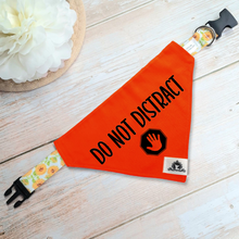 Charger l'image dans la galerie, Set of leash sleeve and bandana - DO NOT DISTRACT