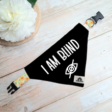 Charger l'image dans la galerie, Set of leash sleeve and bandana - I AM BLIND