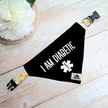 Charger l'image dans la galerie, Set of leash sleeve and bandana - I AM DIABETIC