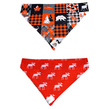 Charger l'image dans la galerie, Foulard 2 en 1 de Noël pour grand chien - NG003