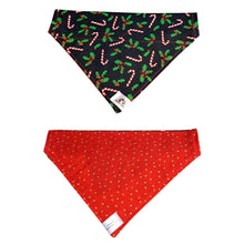 Charger l'image dans la galerie, Foulard 2 en 1 de Noël pour grand chien - NG004