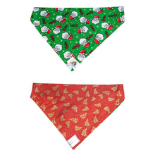 Charger l'image dans la galerie, Foulard 2 en 1 de Noël pour grand chien - NG007