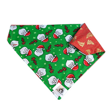 Charger l'image dans la galerie, Foulard 2 en 1 de Noël pour grand chien - NG007