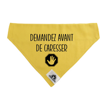 Charger l'image dans la galerie, Foulard pour grand chien anxieux réactif - DEMANDEZ AVANT DE CARESSER