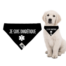 Charger l'image dans la galerie, Foulard pour chien JE SUIS DIABÉTIQUE
