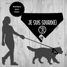 Charger l'image dans la galerie, Kit manchon de laisse et foulard pour chien JE SUIS SOURD(E)