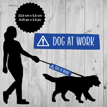 Charger l'image dans la galerie, Set of leash sleeve and bandana - DOG AT WORK