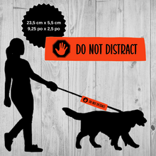 Charger l'image dans la galerie, Set of leash sleeve and bandana - DO NOT DISTRACT