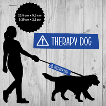 Charger l'image dans la galerie, Set of leash sleeve and bandana - THERAPY DOG