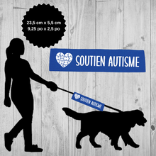 Charger l'image dans la galerie, Manchon de laisse SOUTIEN AUTISME pour Chien d'assistance