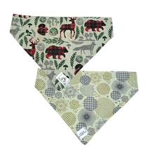 Charger l'image dans la galerie, Foulard 2 en 1 pour chien moyen pour Noël - N011