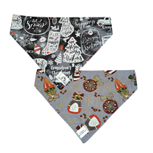 Charger l'image dans la galerie, Foulard 2 en 1 pour chien moyen pour Noël - N029