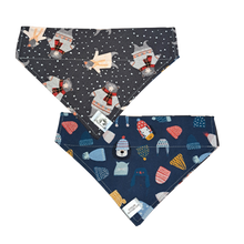 Charger l'image dans la galerie, Foulard 2 en 1 pour chien moyen pour Noël - N027