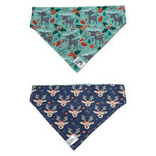 Charger l'image dans la galerie, Foulard 2 en 1 pour chien moyen pour Noël - N025