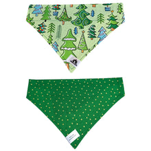 Charger l&#39;image dans la galerie, Foulard 2 en 1 pour chien moyen pour Noël - NM011
