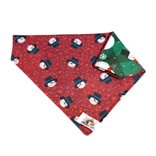 Charger l&#39;image dans la galerie, Foulard 2 en 1 pour chien moyen pour Noël - NM004
