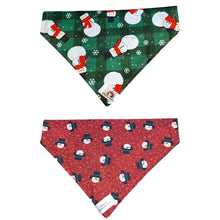 Charger l&#39;image dans la galerie, Foulard 2 en 1 pour chien moyen pour Noël - NM005
