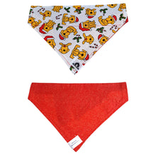 Charger l&#39;image dans la galerie, Foulard 2 en 1 pour chien moyen pour Noël - NM009
