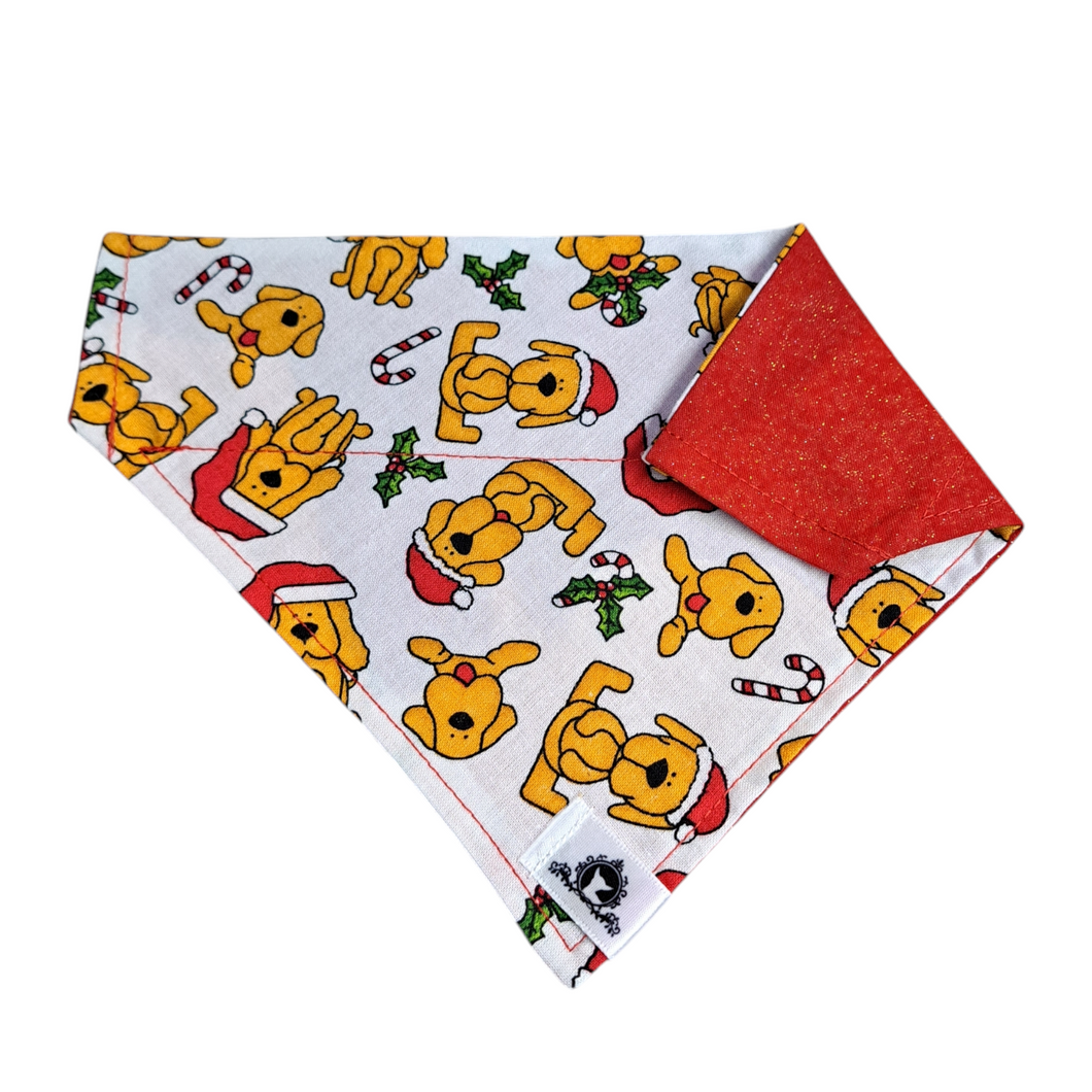 Foulard 2 en 1 pour chien moyen pour Noël - NM009
