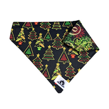 Charger l&#39;image dans la galerie, Foulard 2 en 1 pour chien moyen pour Noël - NM010
