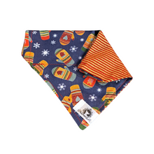 Charger l&#39;image dans la galerie, Foulard 2 en 1 pour chat et petit chien pour Noël - NP003
