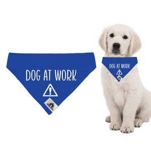 Set of leash sleeve and bandana - DOG AT WORK