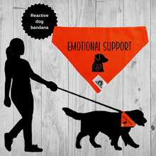 Charger l&#39;image dans la galerie, Reactive dog bandana - EMOTIONAL SUPPORT
