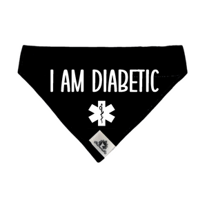 Reactive dog bandana - I AM DIABETIC