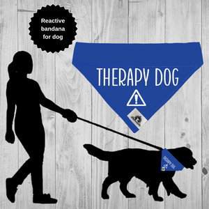 Reactive dog bandana - THERAPY DOG