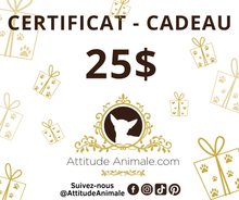 Charger l'image dans la galerie, Certificat-Cadeau Attitude Animale
