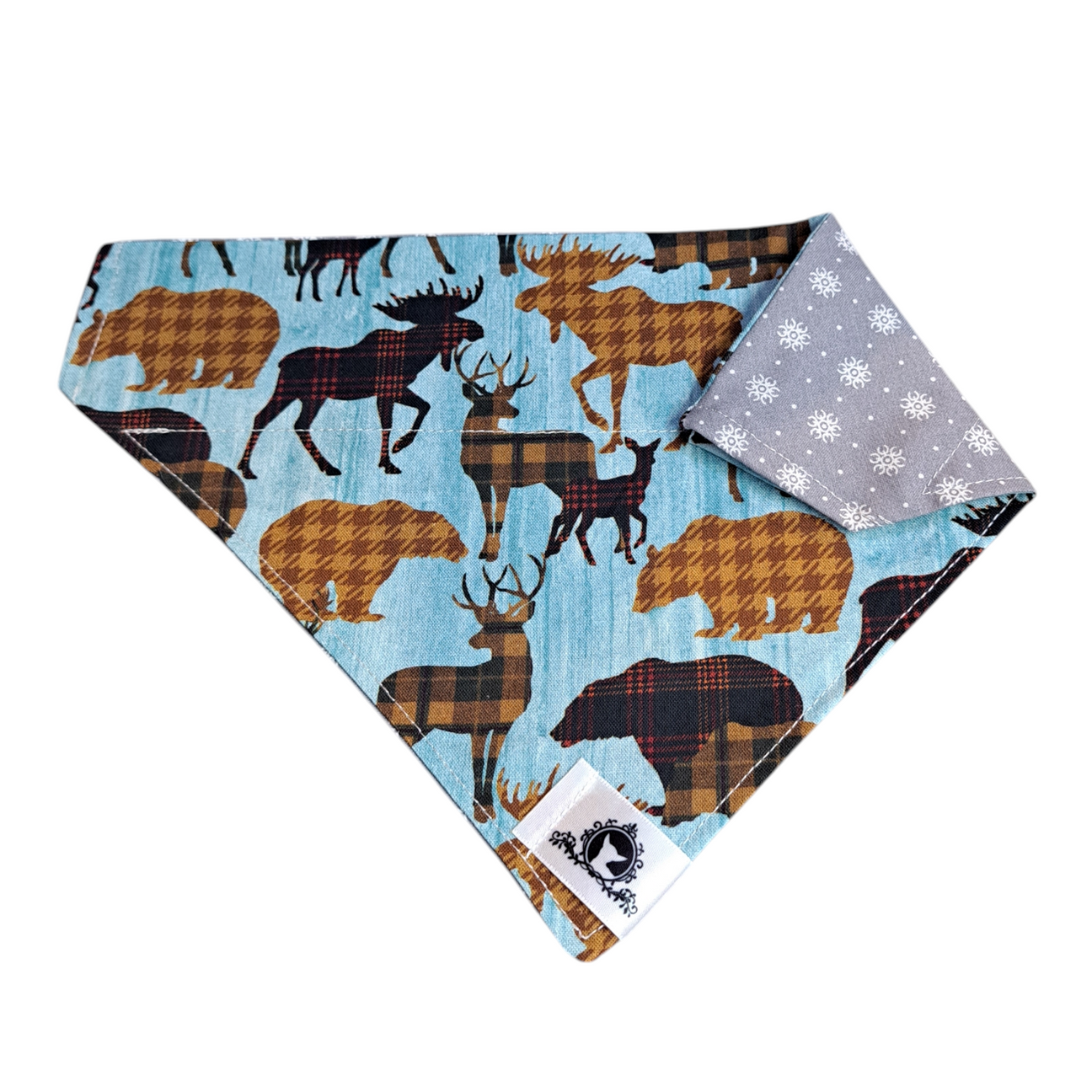 Lot De 2 Bandanas De Noël Pour Chien/chat - Motifs Père Noël Et Sapin - Taille S (58 Cm) - Lavable