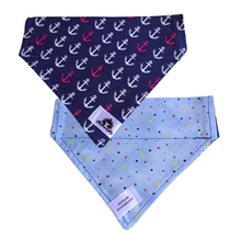 Charger l&#39;image dans la galerie, Foulard réversible 2 en 1 pour chat et petit chien - PR045

