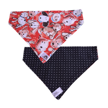 Charger l&#39;image dans la galerie, Foulard réversible 2 en 1 pour chien moyen - MR014
