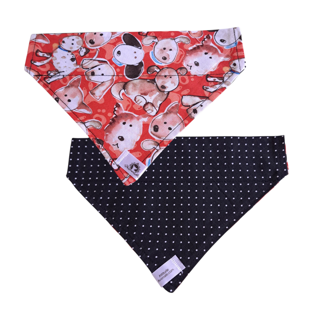 Foulard réversible 2 en 1 pour chien moyen - MR014