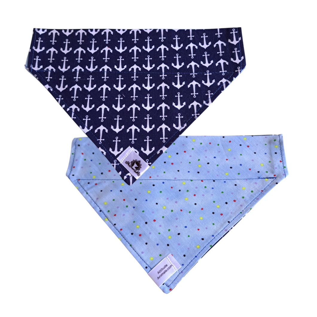 Foulard réversible 2 en 1 pour chien moyen - MR015