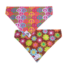 Charger l&#39;image dans la galerie, Foulard réversible 2 en 1 pour chien moyen - MR001
