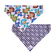 Charger l&#39;image dans la galerie, Foulard réversible 2 en 1 pour chien moyen - MR025
