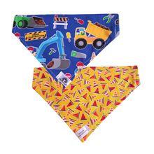 Charger l&#39;image dans la galerie, Foulard réversible 2 en 1 pour chien moyen - MR026
