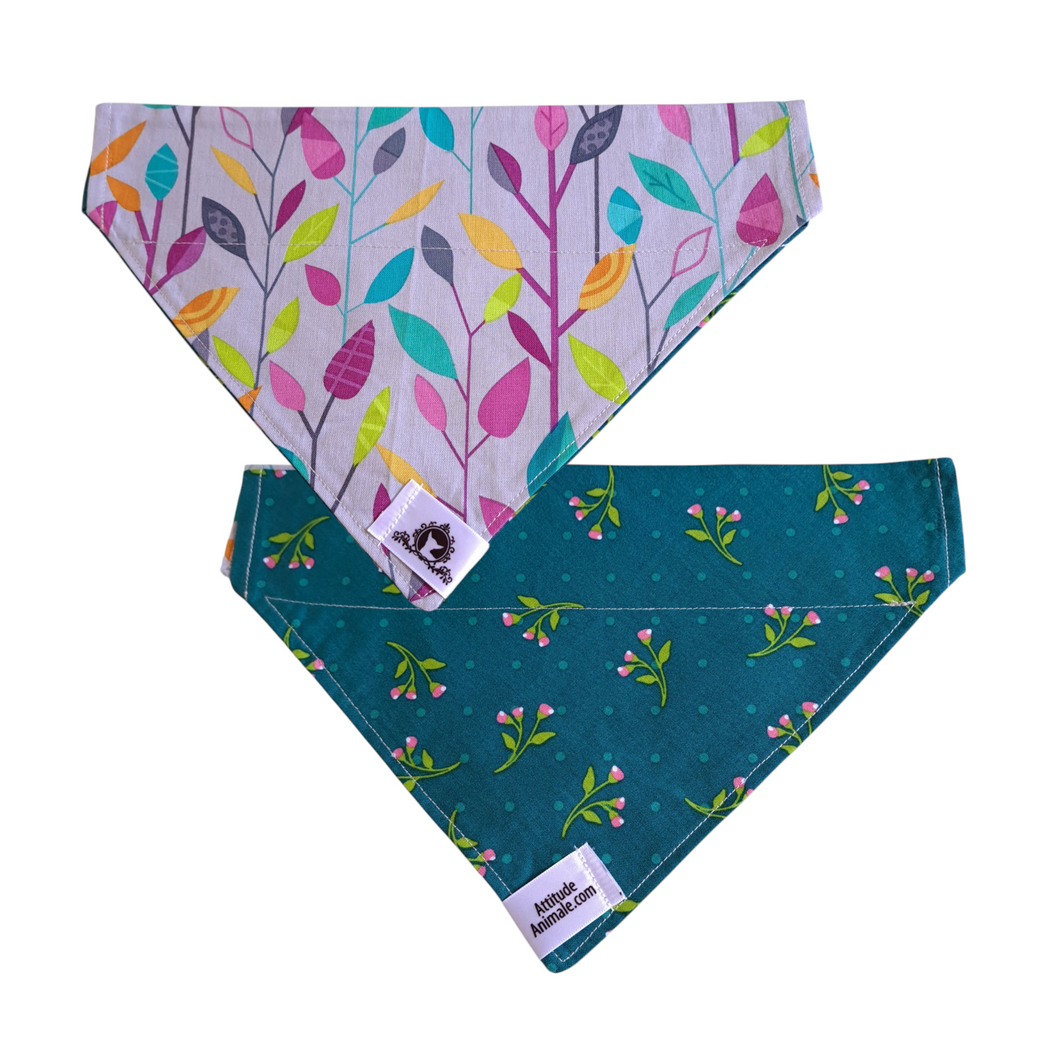 Foulard réversible 2 en 1 pour grand chien - GR009