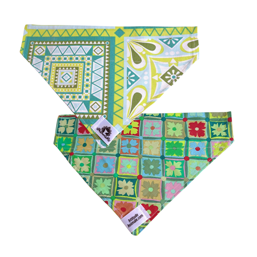 Foulard réversible 2 en 1 pour grand chien - GR010