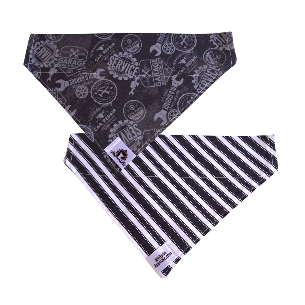 Foulard réversible 2 en 1 pour grand chien - GR012