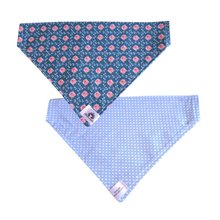 Charger l&#39;image dans la galerie, Foulard réversible 2 en 1 pour grand chien - GR018

