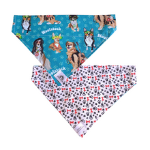 Charger l&#39;image dans la galerie, Foulard réversible 2 en 1 pour grand chien - GR022
