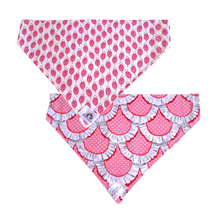 Charger l&#39;image dans la galerie, Foulard réversible 2 en 1 pour grand chien - GR043
