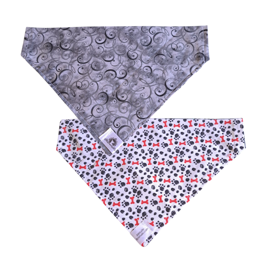 Foulard réversible 2 en 1 pour grand chien - GR049
