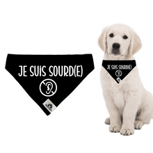 Charger l&#39;image dans la galerie, Foulard pour chien JE SUIS SOURD(E)
