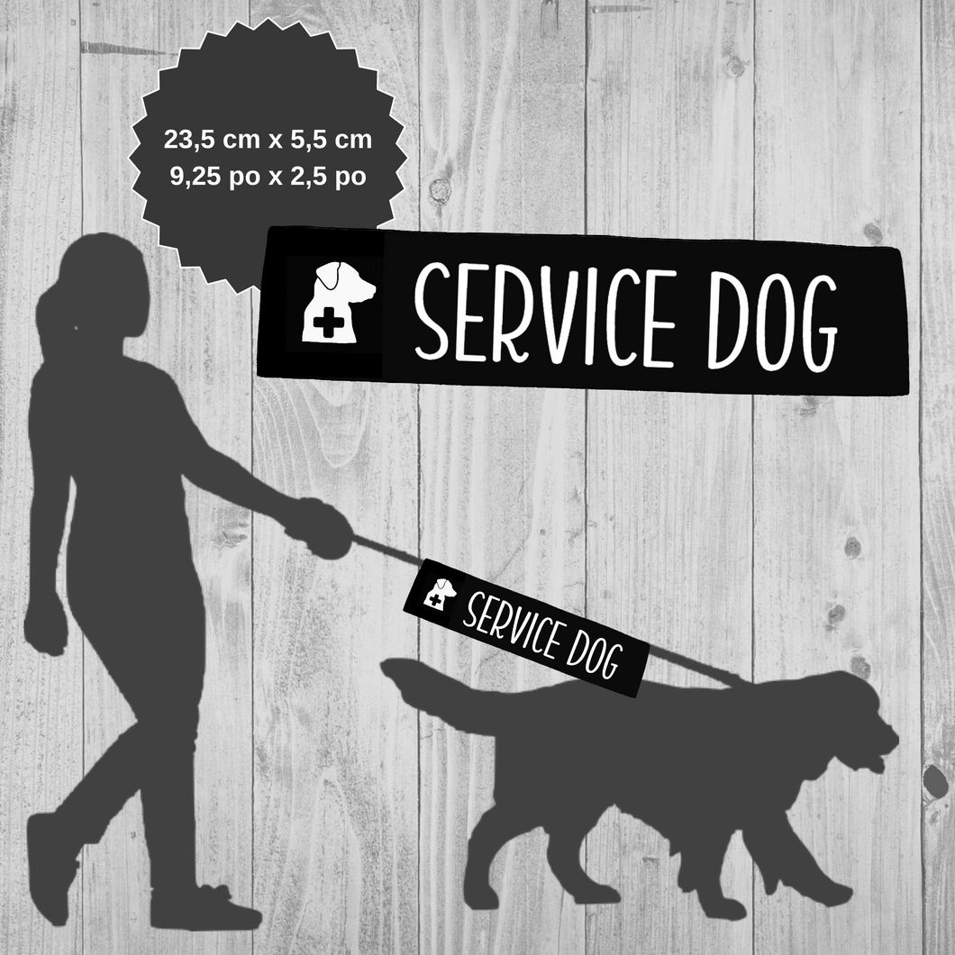 Leash sleeve - SERVICE DOG