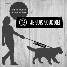 Charger l&#39;image dans la galerie, Manchon de laisse pour chien JE SUIS SOURD(E)
