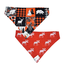 Charger l'image dans la galerie, Foulard 2 en 1 pour chien moyen pour Noël - NM007
